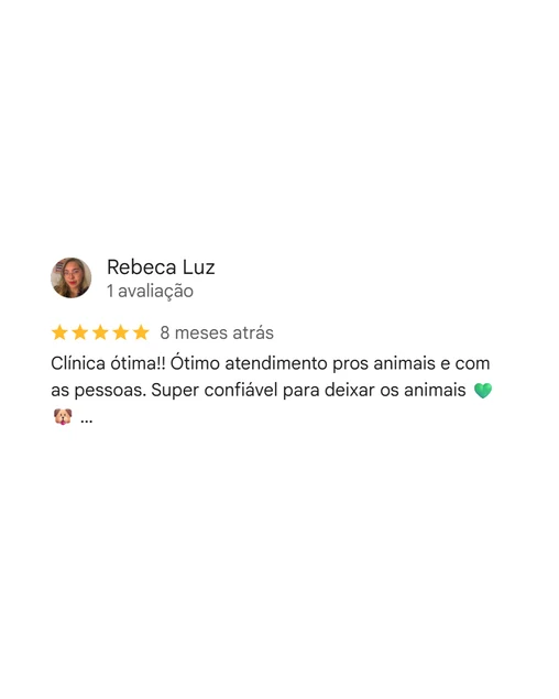 Avaliação de cliente no Google sobre a Cristal